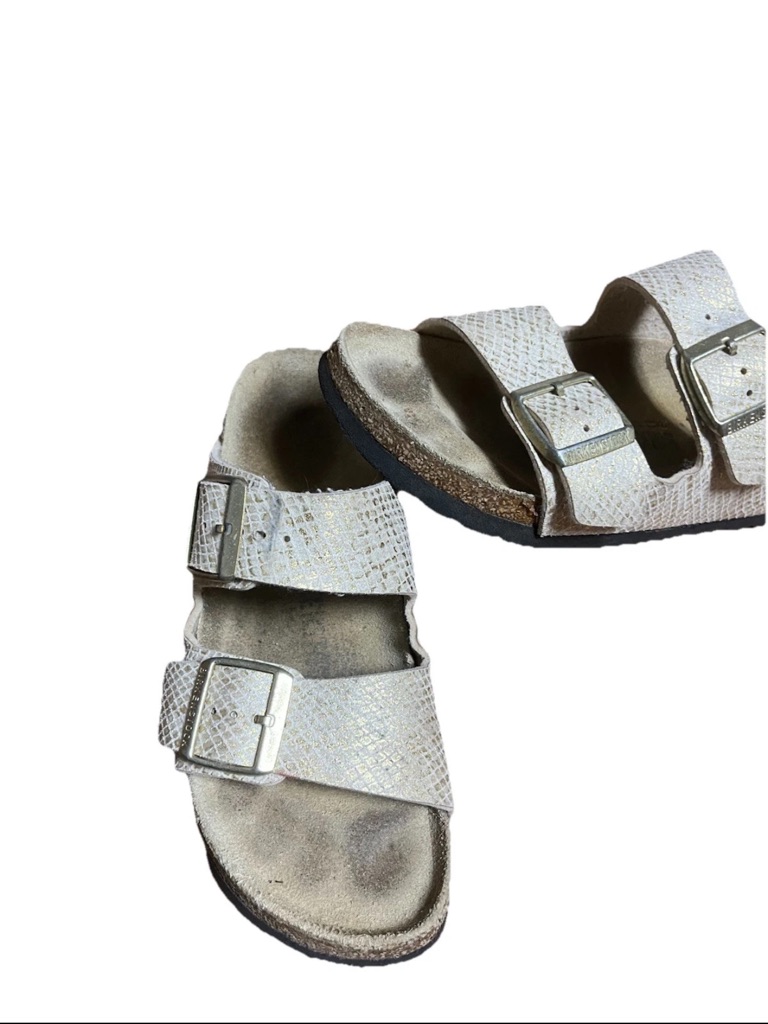 Birkenstock Arizona Shiny Python Eggshell Sandals - Size 37 (Us Women’s 6-6.5) — image 2 of 7